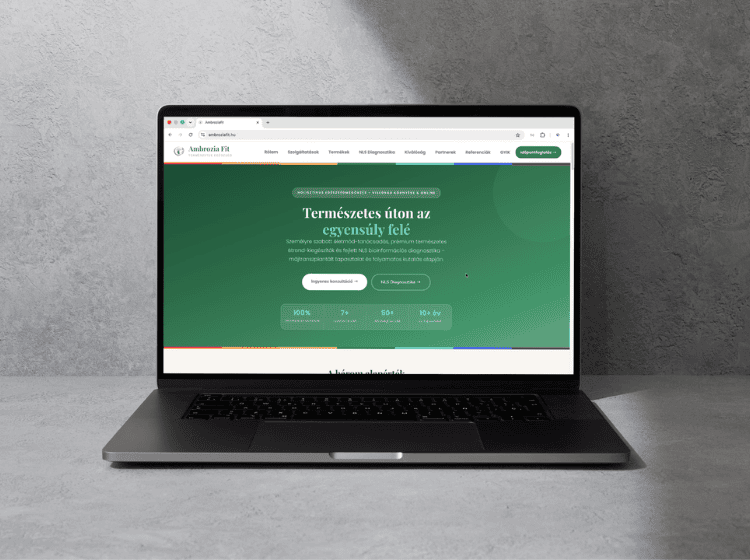 ambroziafit.hu – weboldal referencia munka