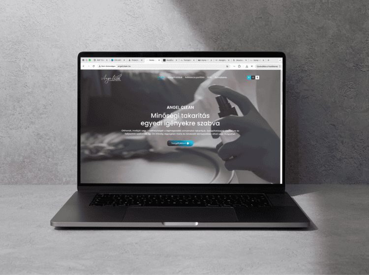 angelclean.hu – weboldal referencia munka