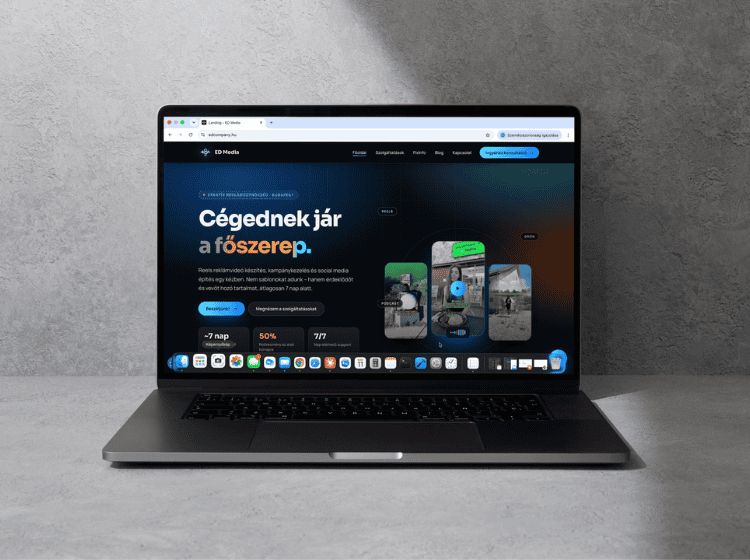 edcompany.hu – Kiss-Holhós Webdesign referencia munka