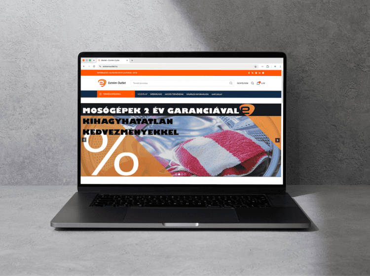 extremoutlet.hu – weboldal referencia munka