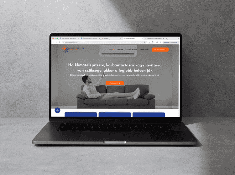 klimaszakertelem.hu – weboldal referencia munka