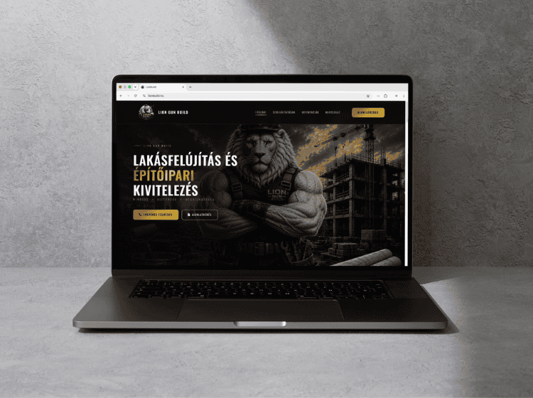 lionbuild.hu – weboldal referencia munka