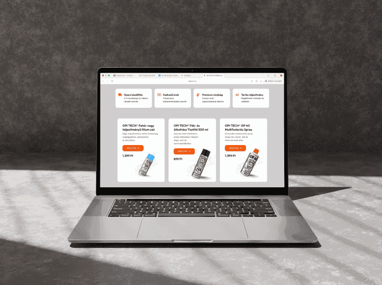 opitech.hu – weboldal referencia munka